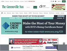 Tablet Screenshot of greenevillesun.com
